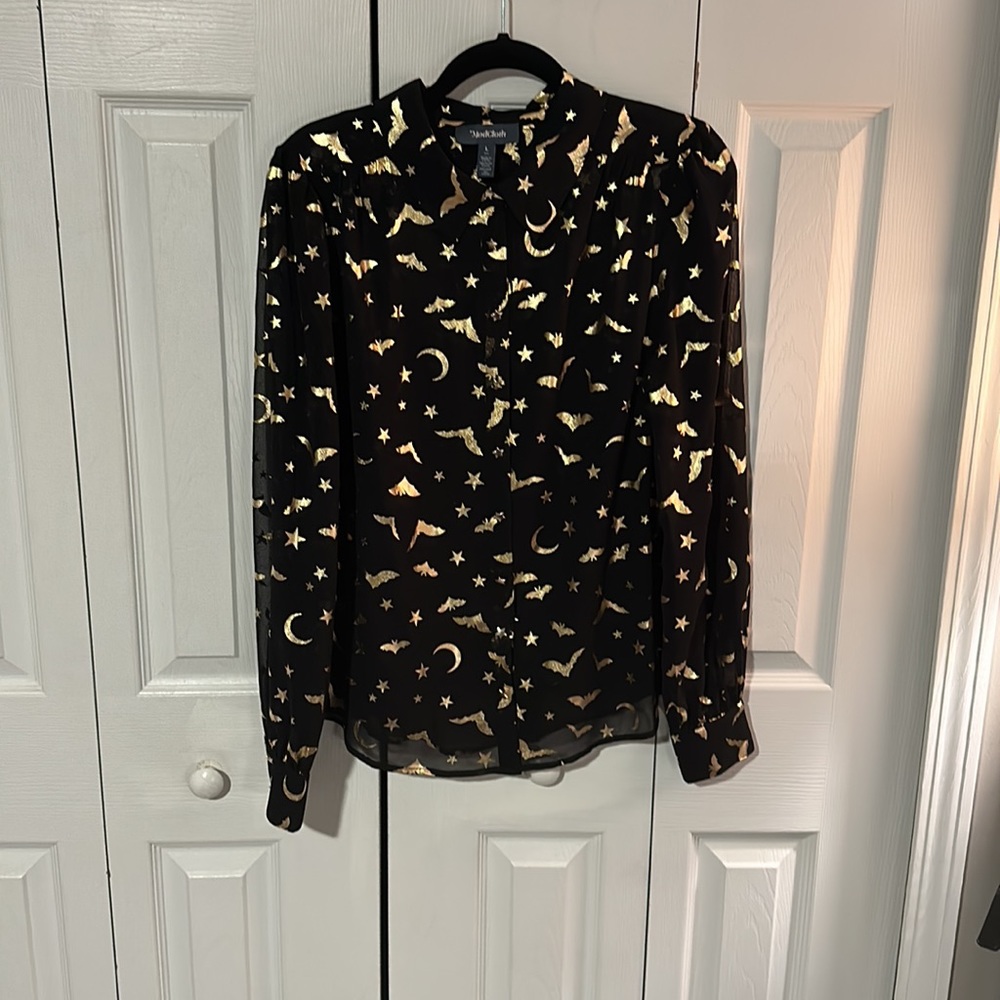 Modcloth Be Buzzworthy Button-Up Top - Picture 2 of 10